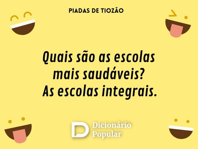 Quais são as escolas mais saudáveis? As escolas integrais.