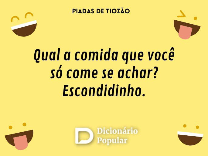 Qual a comida que você só come se achar? Escondidinho.