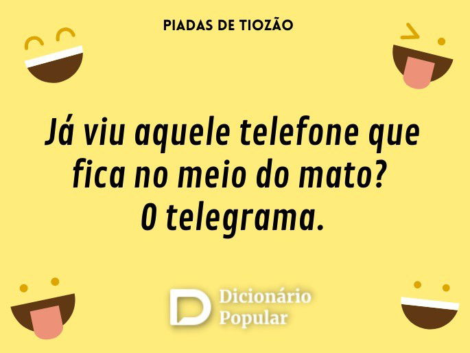 Já viu aquele telefone que fica no meio do mato? O telegrama.