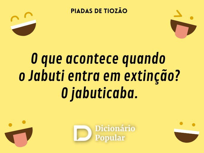 O que acontece quando o Jabuti entra em extinção? O jabuticaba.