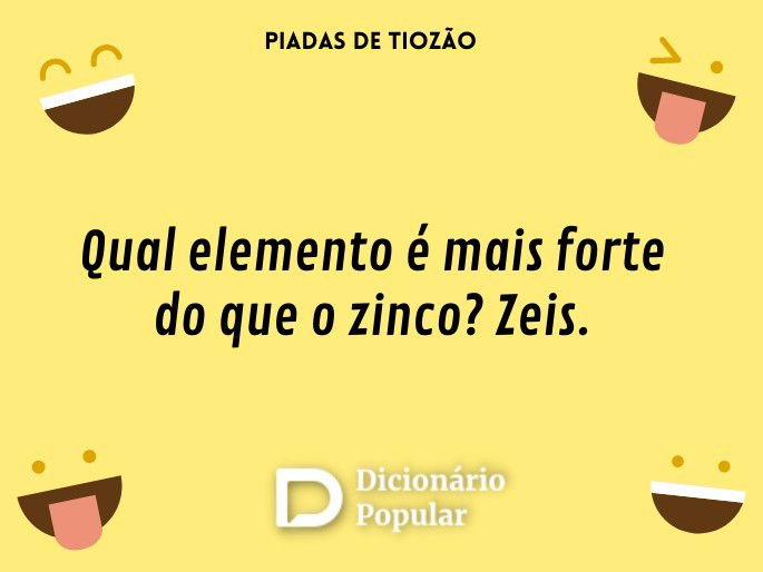 Qual elemento é mais forte do que o zinco? Zeis.