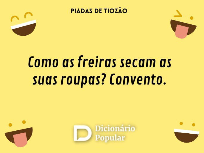 Como as freiras secam as suas roupas? Convento.