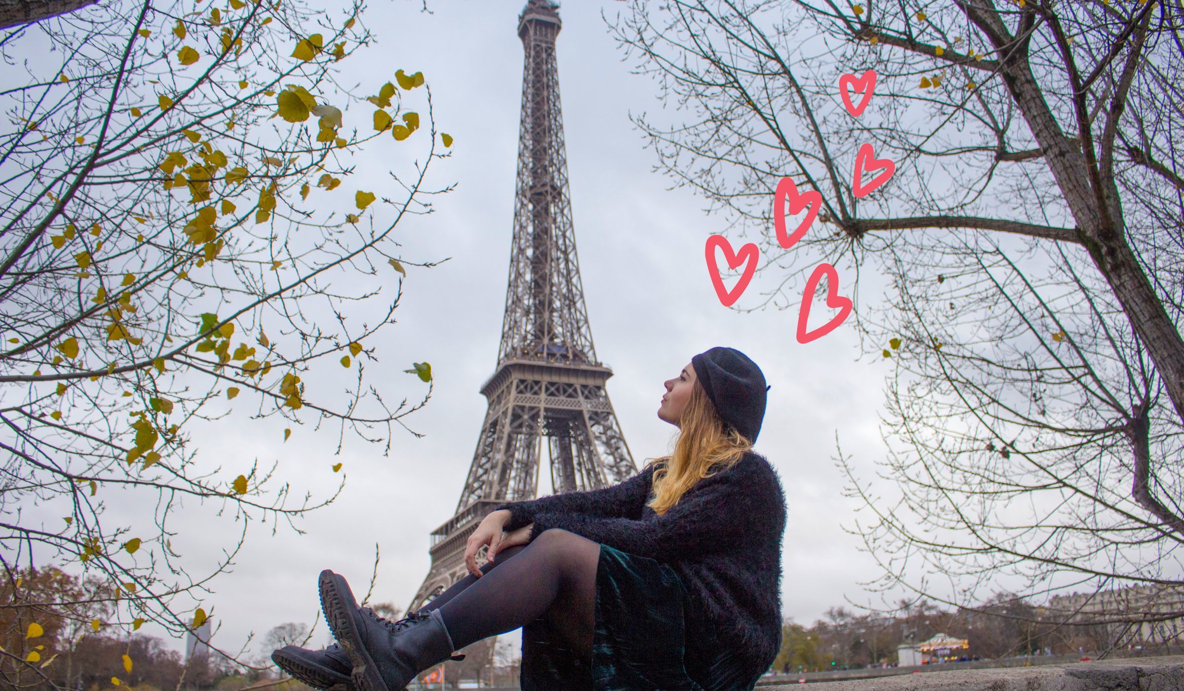 apelidos carinhosos - imagem de uma mulher em frente a Torre Eiffel
