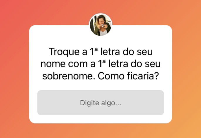 Caixa de perguntas do Instagram com brincadeiras