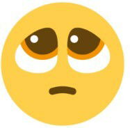 Versão do Twitter do emoji de carinha suplicante