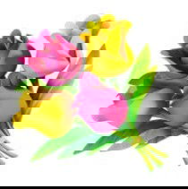 emoji de buquê de rosas amarela e rosa