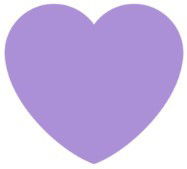 Versão emoji de coração roxo do Twitter