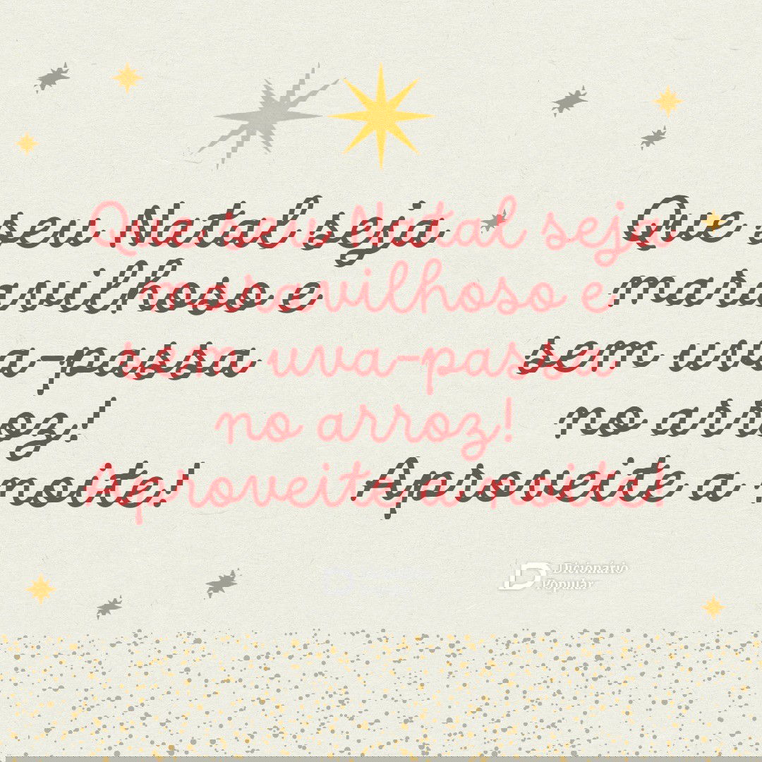 Estrelas desenhadas em fundo neutro com mensagem em letra de forma em tom vermelho escuro