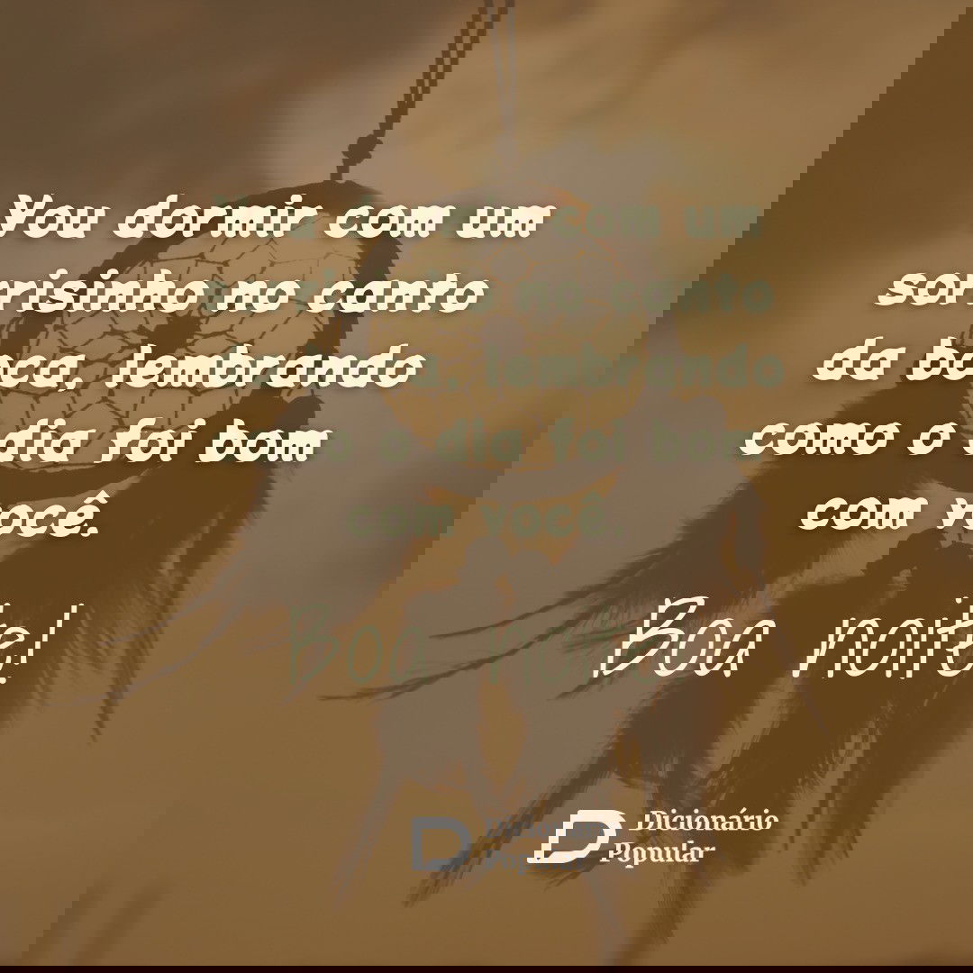 Frase de boa noite com filtro dos sonhos ao fundo