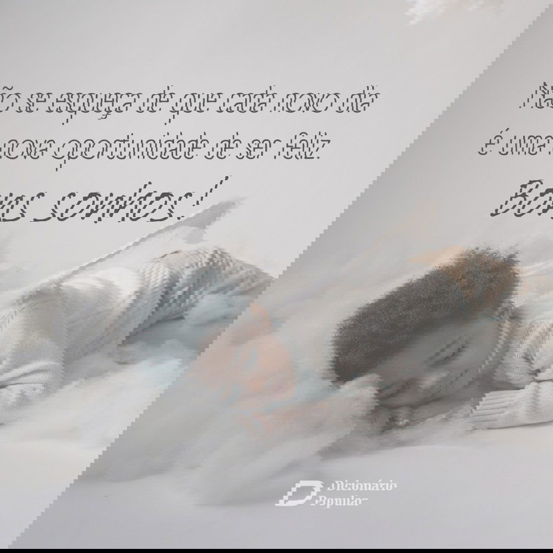 Frase de boa noite com menino dormindo em “nuvem”