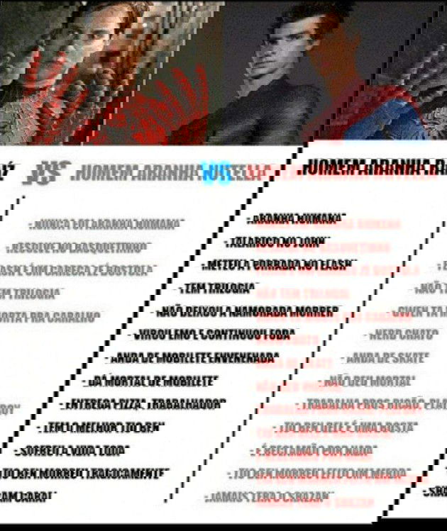 Homem aranha raiz e nutella