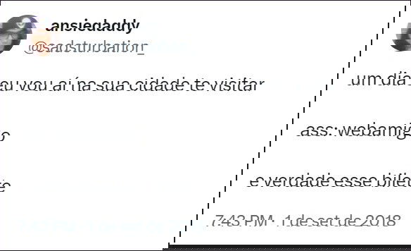 Outro post do twitter usando a trend #pas