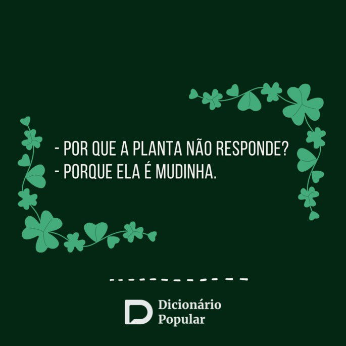 Piada idiota sobre mudinha