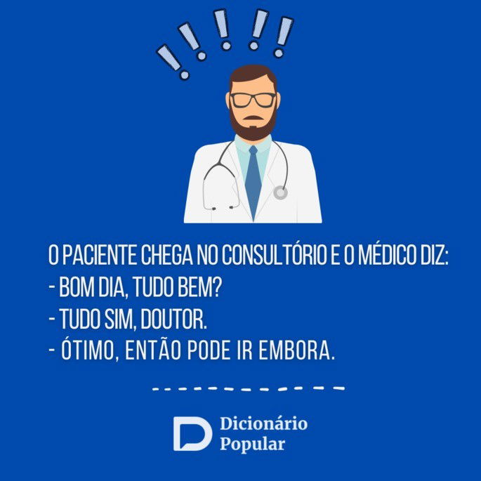 Piada idiota de médico
