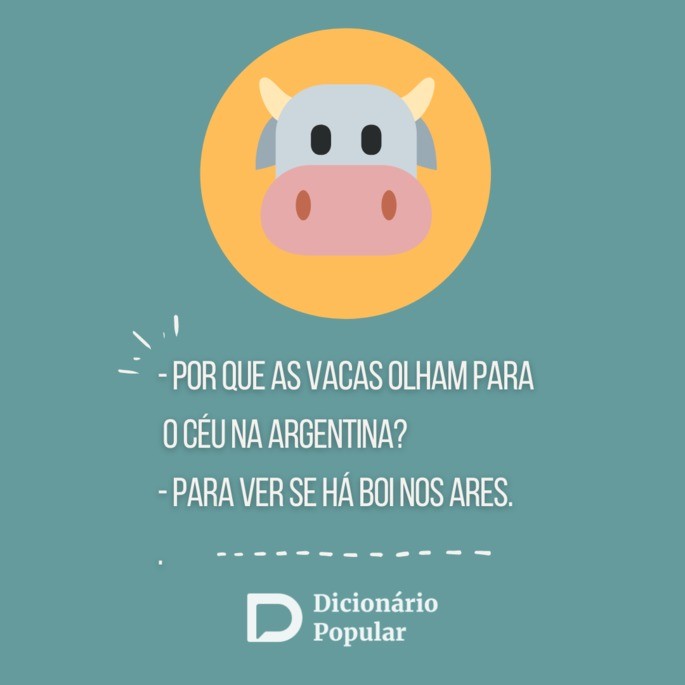 Piada idiota sobre vacas argentinas