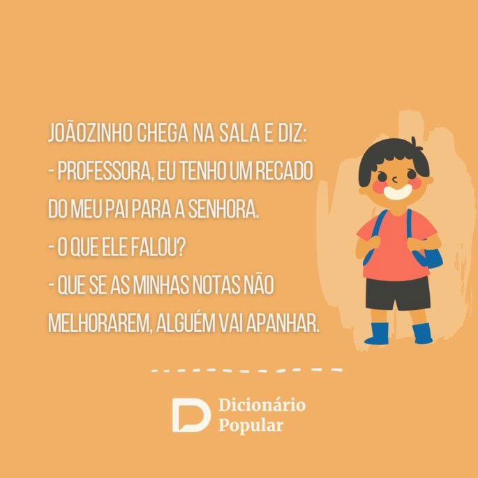 Piada idiota do Joãozinho na escola