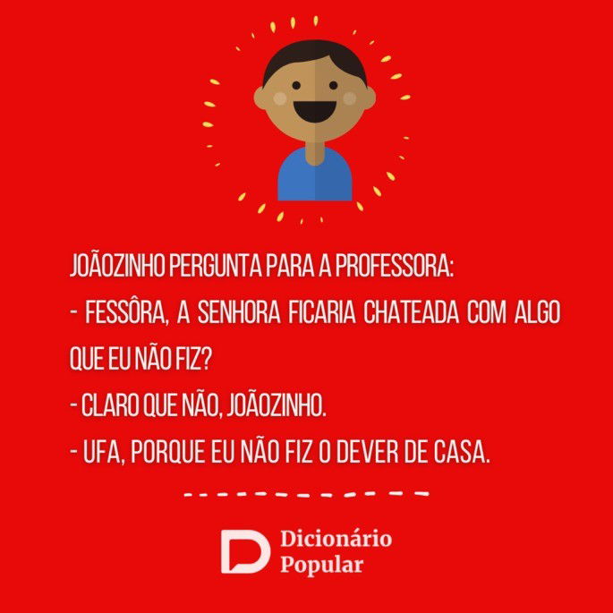 Piada idiota do Joãozinho na escola