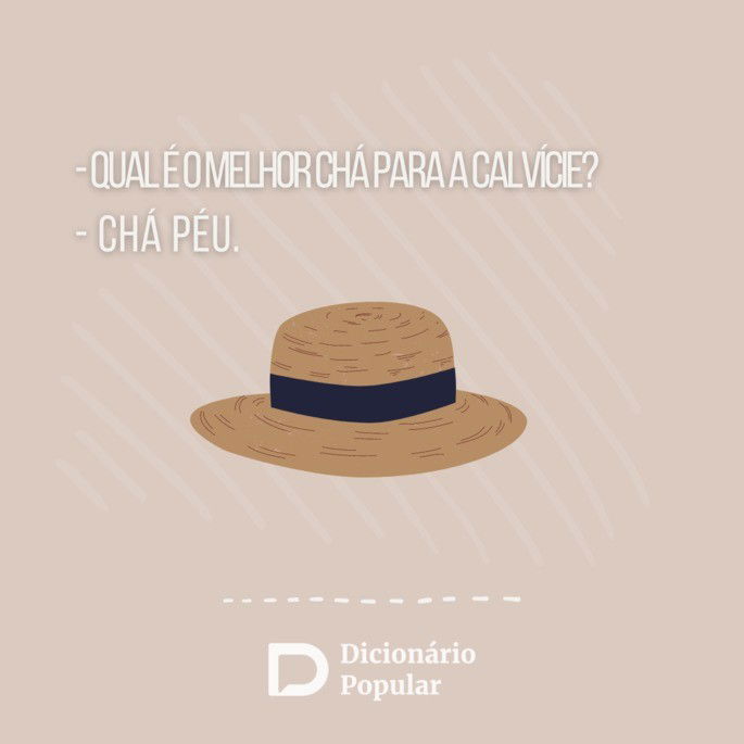 Piada idiota do melhor chá para a calvicie