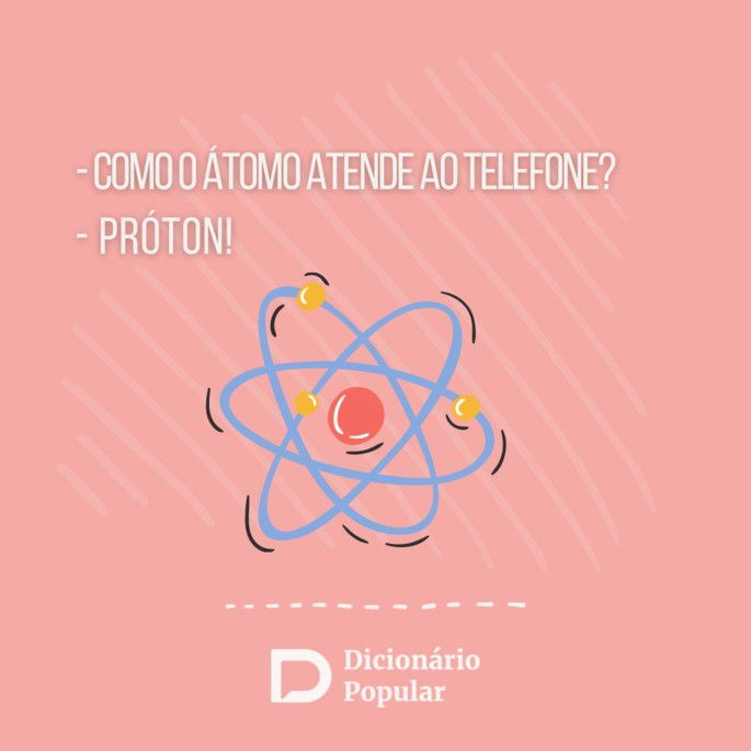Piada idiota de como o átomo atende ao telefone