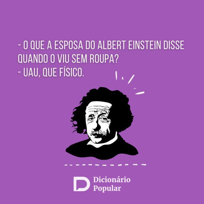 Piada idiota sobre Albert Einstein