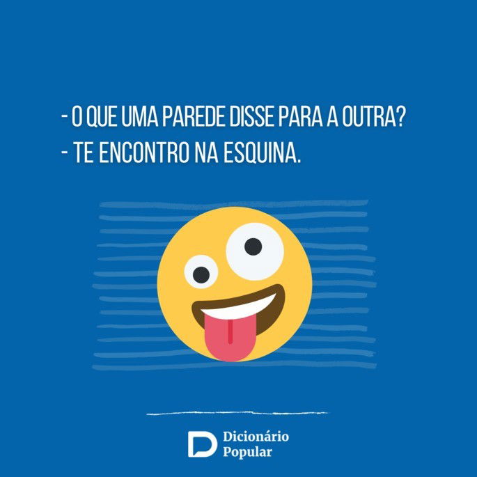 Piada sem graça da parede