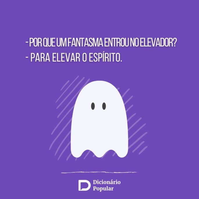 Piada sem graça sobre fantasma