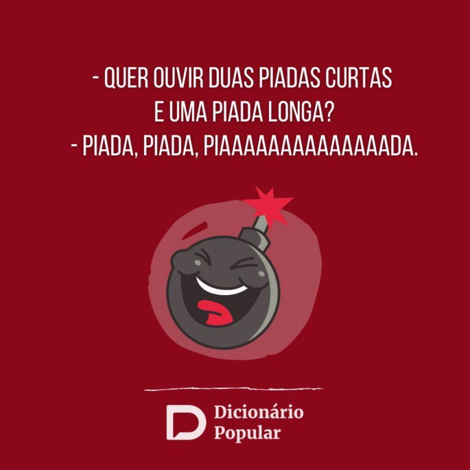 Piada sem graça sobre piada curta e longa