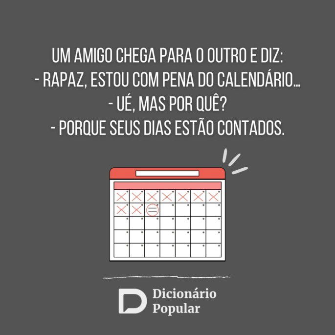 Piadas sem graça sobre o calendário