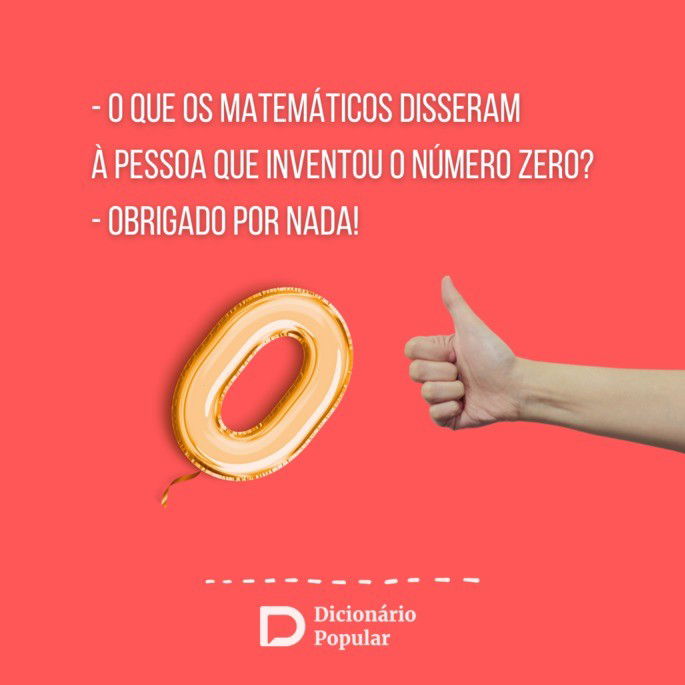 Piada sem graça sobre o número zero