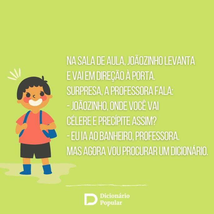 Piada sem graça do Joãozinho