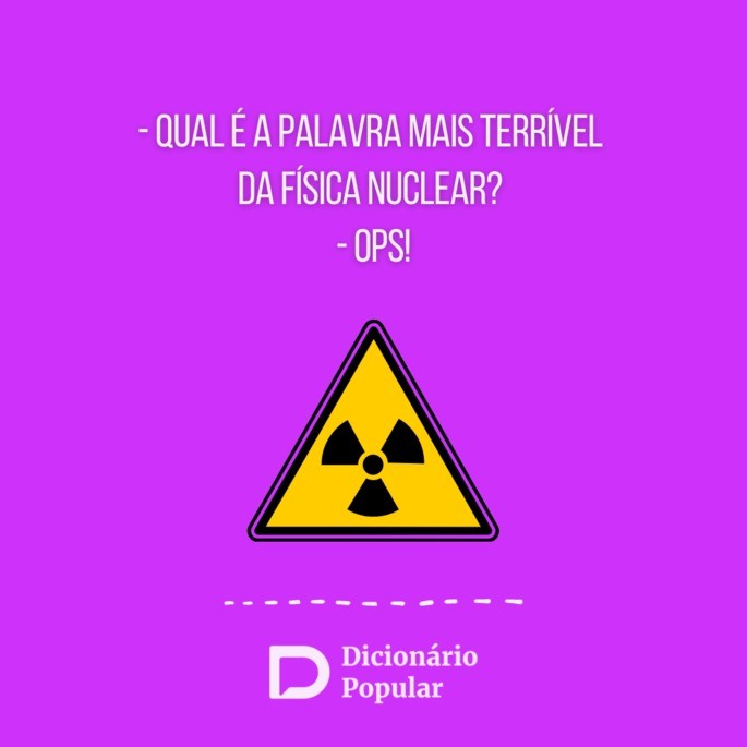 Piada sem graça sobre Física nuclear