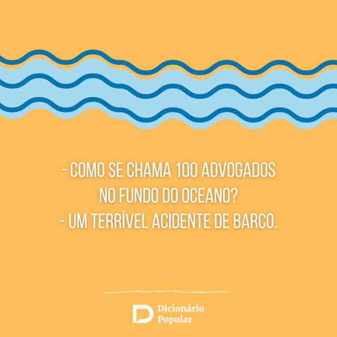 Piada sem graça acidente de barco