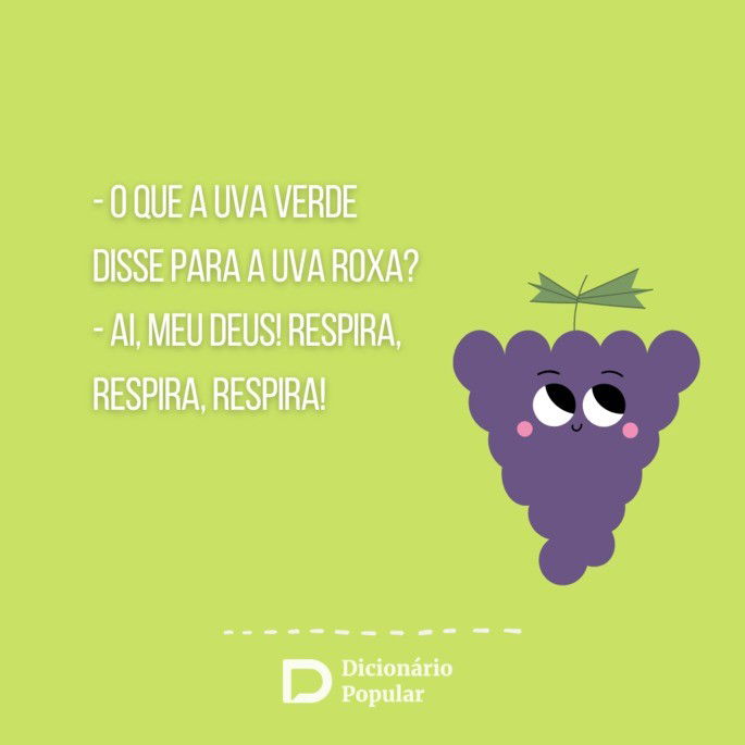 Piada sem graça sobre uva