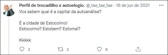 Piadas ruins Estocolmo
