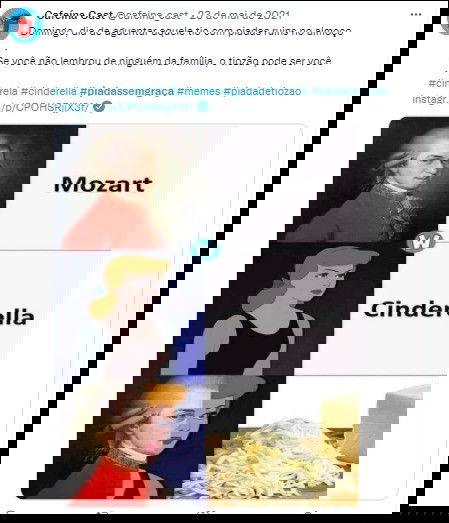 Piadas ruins Mozart e Cinderella